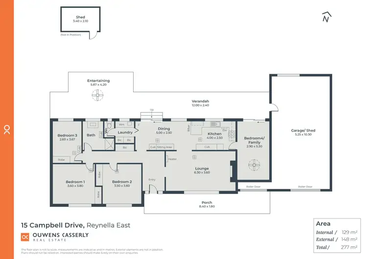 Floorplan of Homely house listing, 15 Campbell Drive, Reynella East SA 5161
