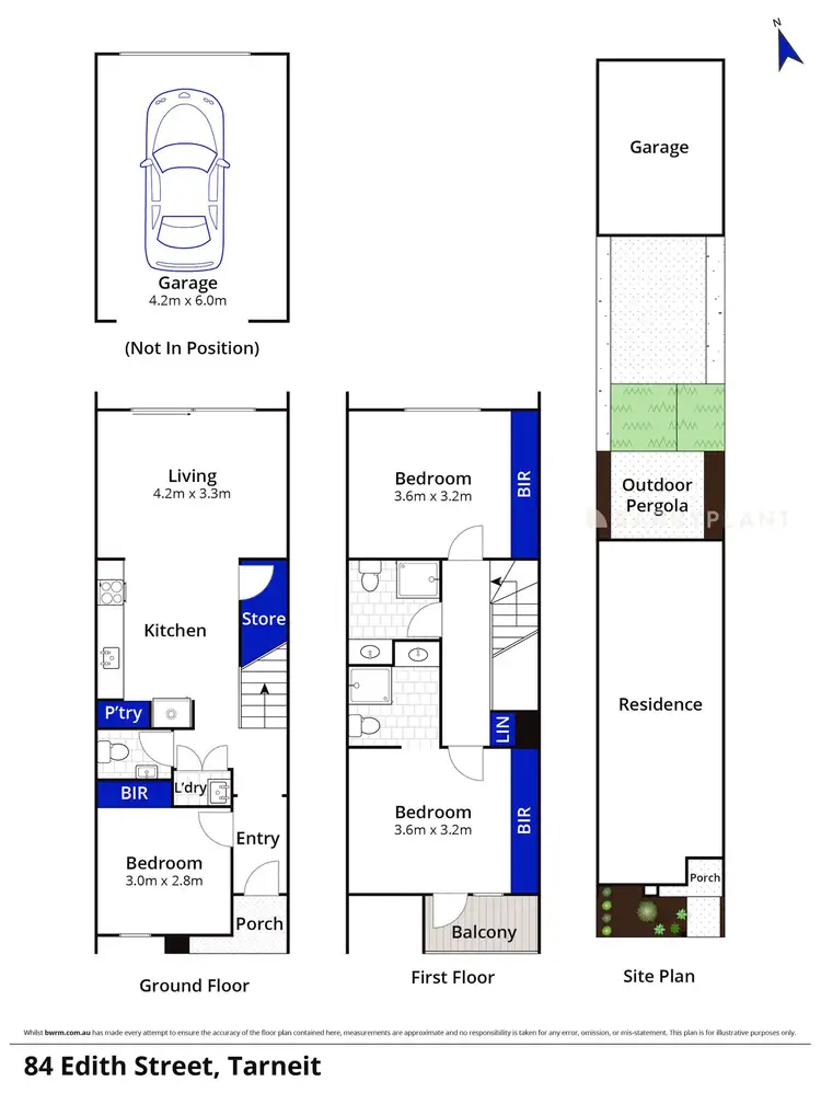 Floorplan of Homely townhouse listing, 84 Edith Street, Tarneit VIC 3029
