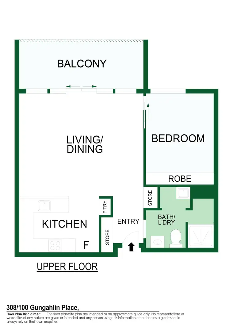 Floorplan of Homely apartment listing, 308/100 Gungahlin Place, Gungahlin ACT 2912