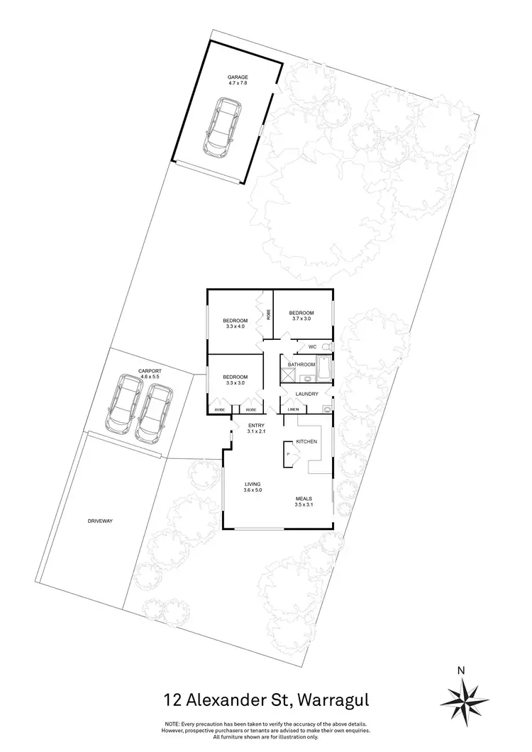 Floorplan of Homely house listing, 12 Alexander Street, Warragul VIC 3820