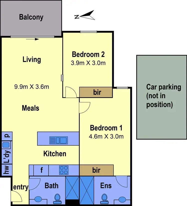Floorplan of Homely apartment listing, 62/21 Trickey Avenue, Sydenham VIC 3037