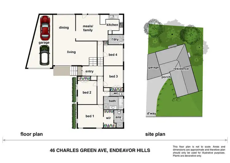 Floorplan of Homely house listing, 46 Charles Green Avenue, Endeavour Hills VIC 3802