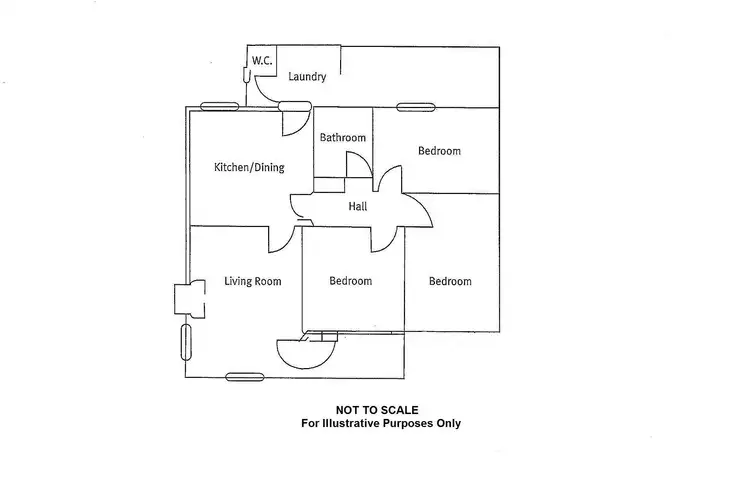Floorplan of Homely semi-detached listing, 8 Richards Street, Whyalla Norrie SA 5608