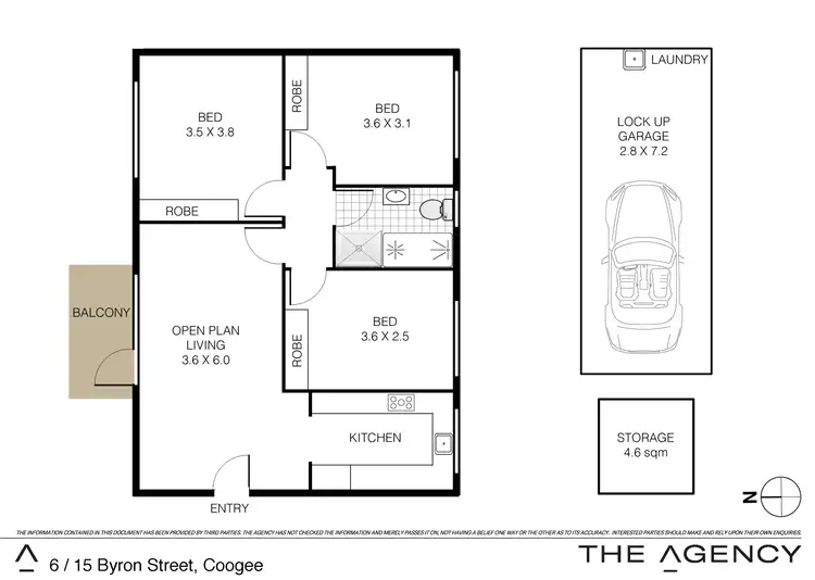 Floorplan of Homely apartment listing, 6/15 Byron Street, Coogee NSW 2034