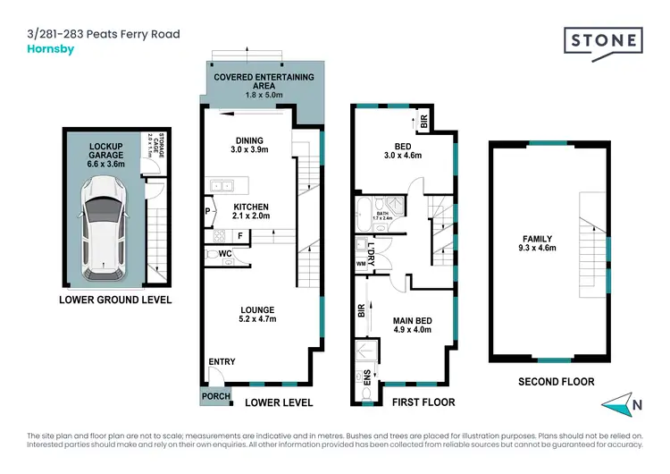 Floorplan of Homely townhouse listing, 3/281-283 Peats Ferry Road, Hornsby NSW 2077