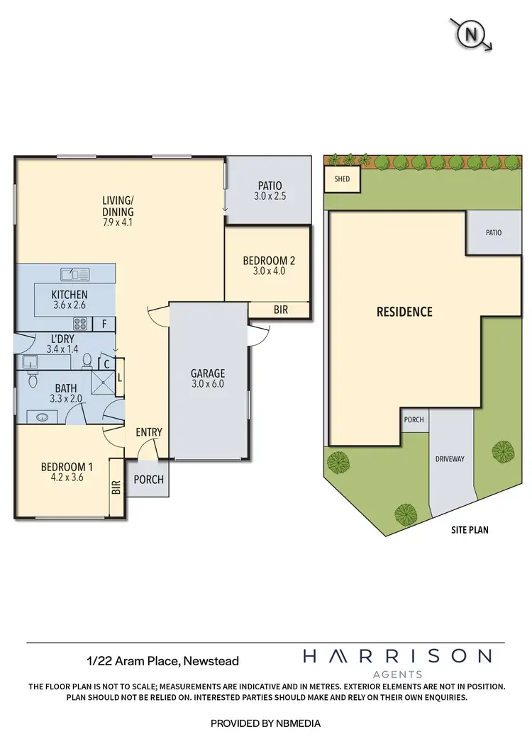 Floorplan of Homely unit listing, 1/22 Aram Place, Newstead TAS 7250