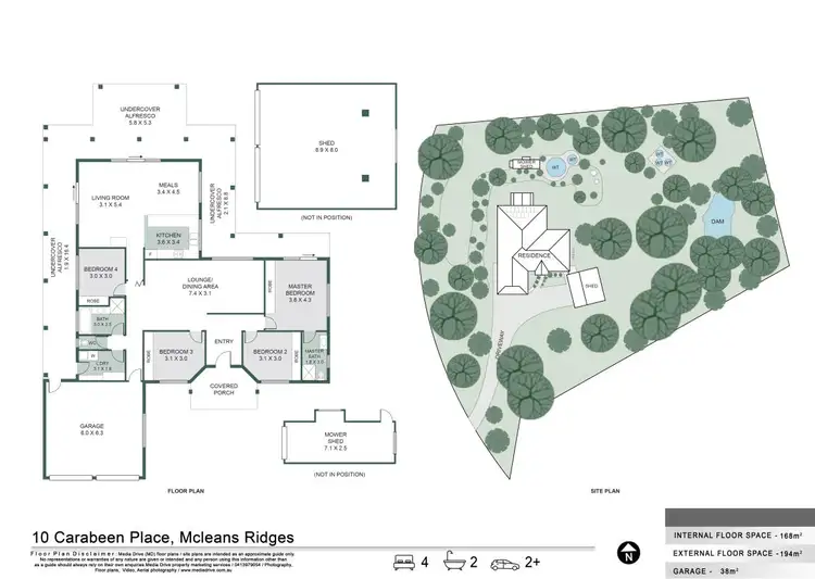 Floorplan of Homely house listing, 10 Carabeen Place, Mcleans Ridges NSW 2480