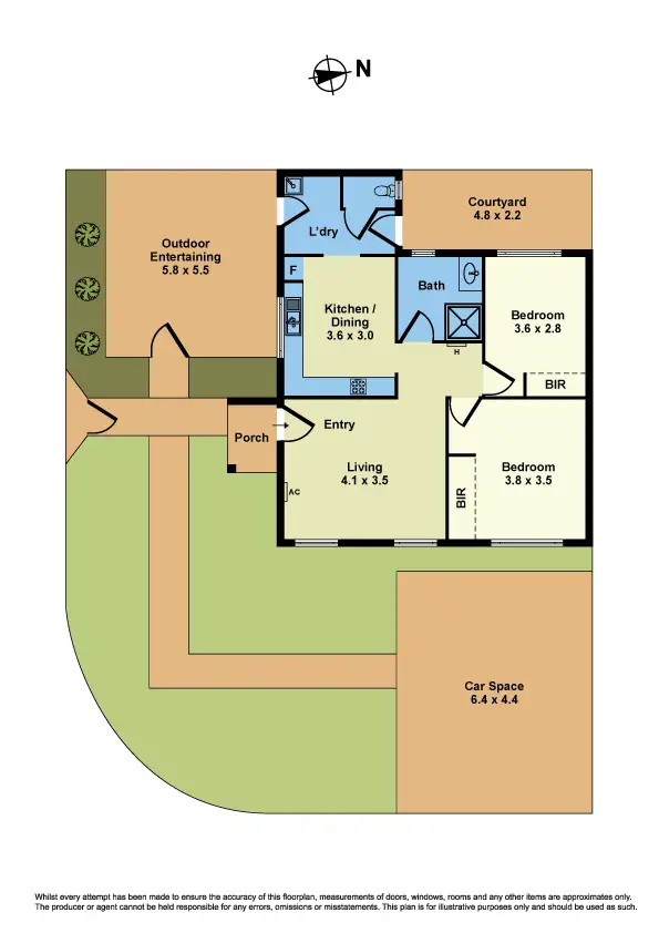 Floorplan of Homely villa listing, 155 Devonshire Road, Braybrook VIC 3019