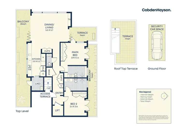 Floorplan of Homely apartment listing, 3/40 Cove Street, Birchgrove NSW 2041