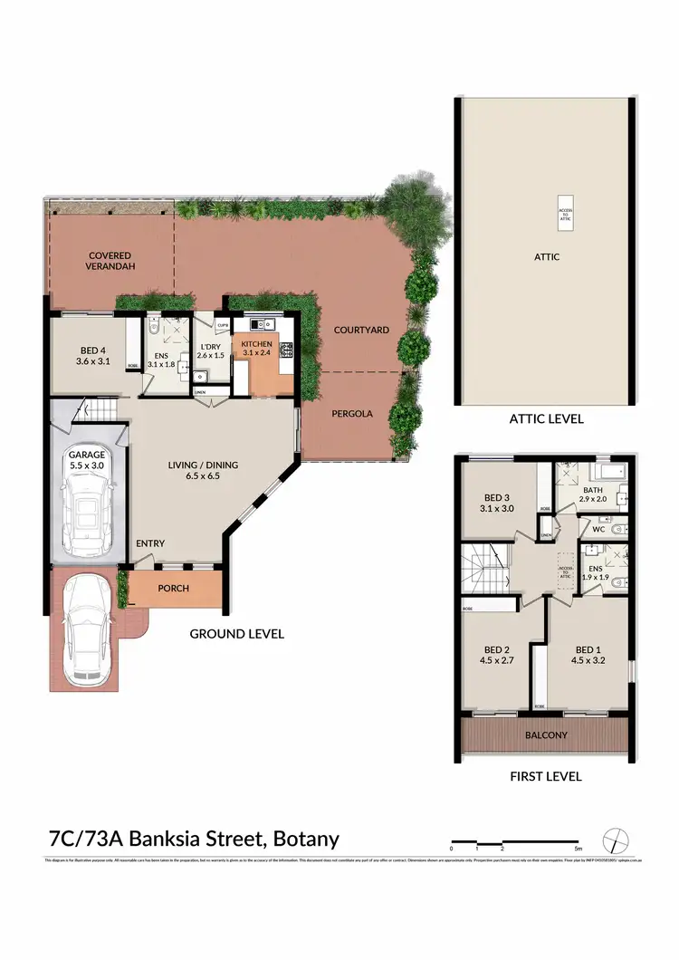 Floorplan of Homely townhouse listing, 7c/73a Banksia Street, Botany NSW 2019