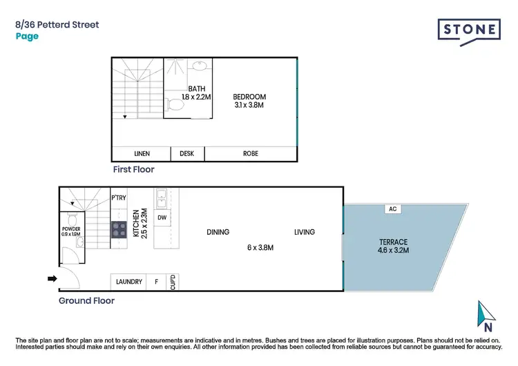 Floorplan of Homely apartment listing, 8/36 Petterd Street, Page ACT 2614