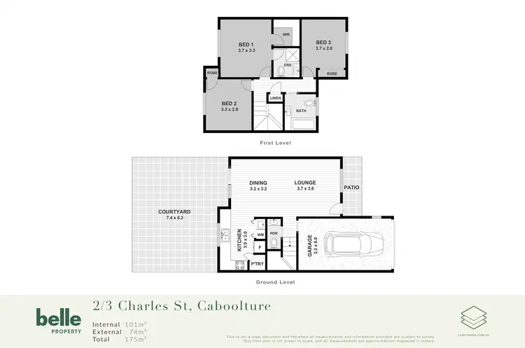 Floorplan of Homely unit listing, 2/3 Charles Street, Caboolture QLD 4510