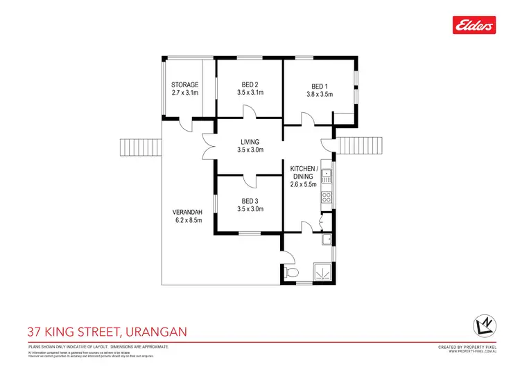 Floorplan of Homely house listing, 37 King Street, Urangan QLD 4655