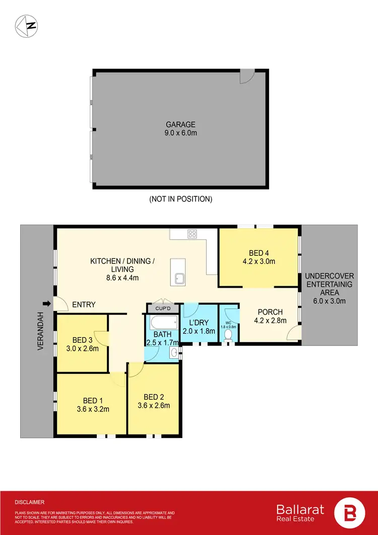 Floorplan of Homely house listing, 10 Scott Street, Skipton VIC 3361