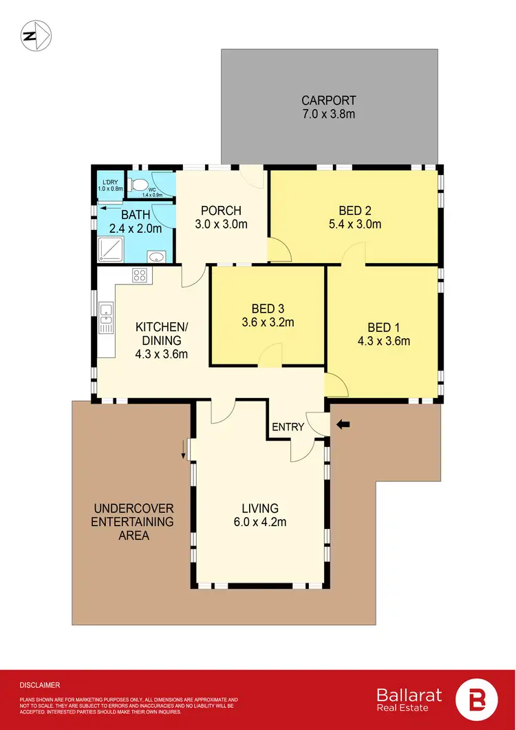Floorplan of Homely house listing, 9 Blake Street, Skipton VIC 3361
