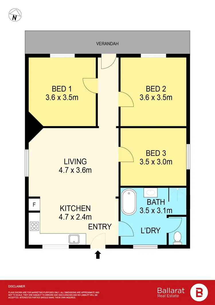 Floorplan of Homely house listing, 104 Humffray Street North, Ballarat East VIC 3350