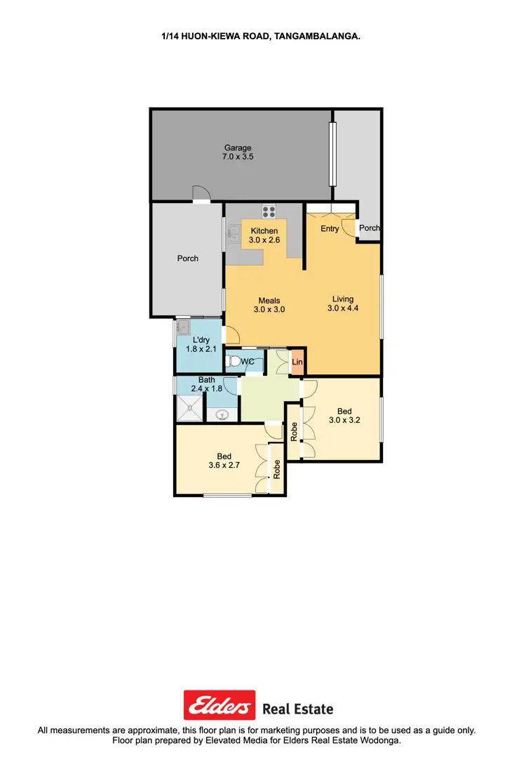 Floorplan of Homely house listing, 1/14 Huon Kiewa Road, Tangambalanga VIC 3691