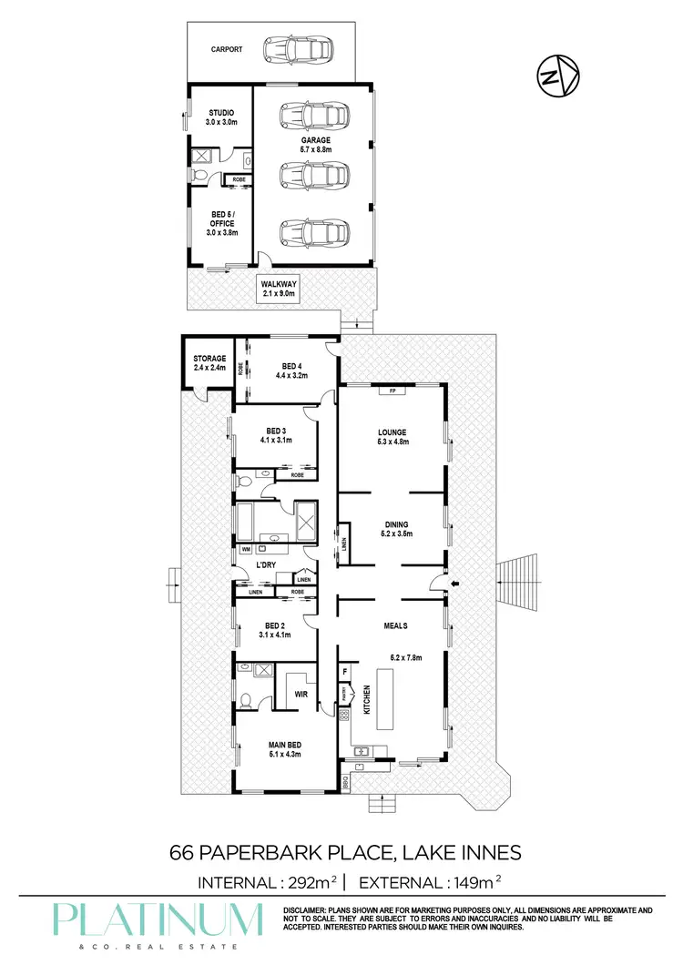 Floorplan of Homely house listing, 66 Paperbark Place, Lake Innes NSW 2446