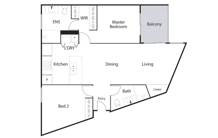 Floorplan of Homely unit listing, 69/109 Canberra Avenue, Griffith ACT 2603