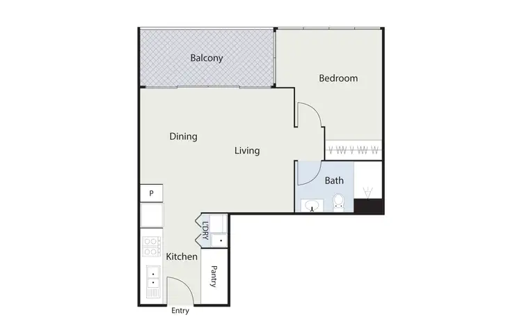 Floorplan of Homely unit listing, 306/4 Grazier Lane, Belconnen ACT 2617