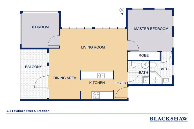Floorplan of Homely apartment listing, 5/3 Fawkner Street, Braddon ACT 2612