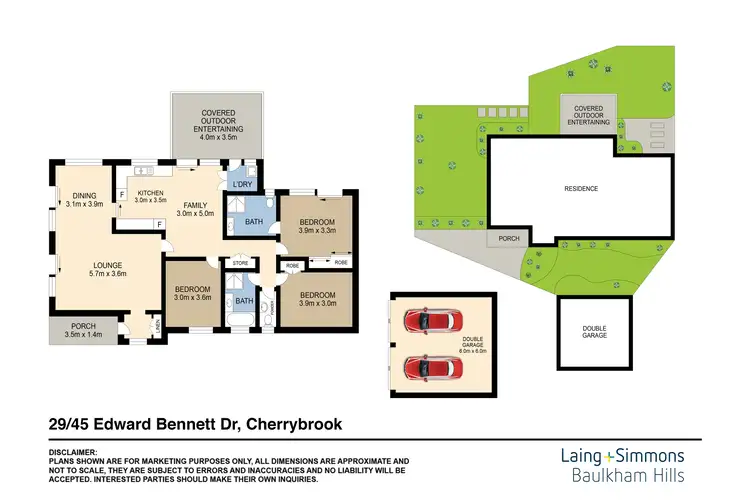 Floorplan of Homely villa listing, 29/45 Edward Bennett Drive, Cherrybrook NSW 2126