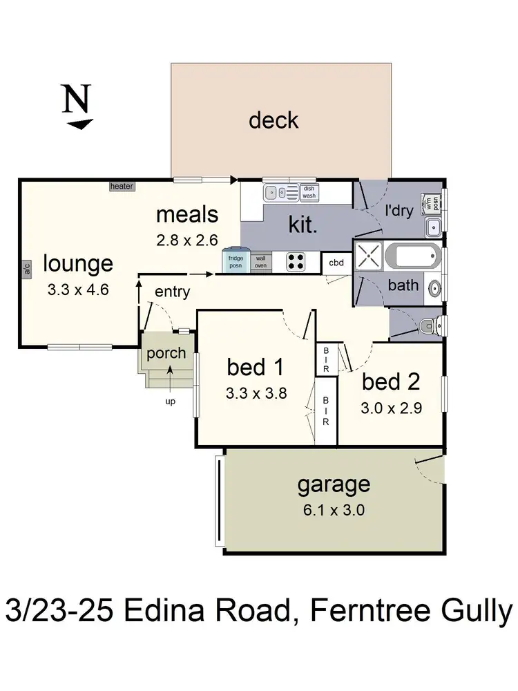 Floorplan of Homely unit listing, 3/23-25 Edina Road, Ferntree Gully VIC 3156