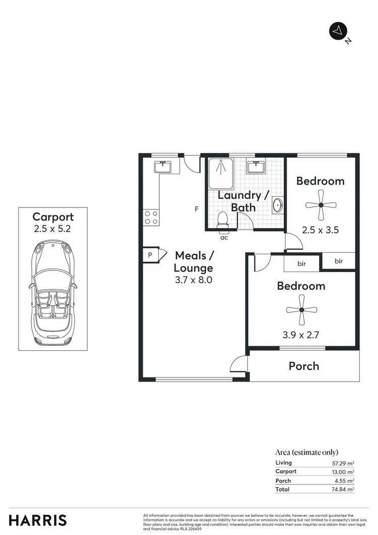 Floorplan of Homely unit listing, 7/197 Main Road, Blackwood SA 5051