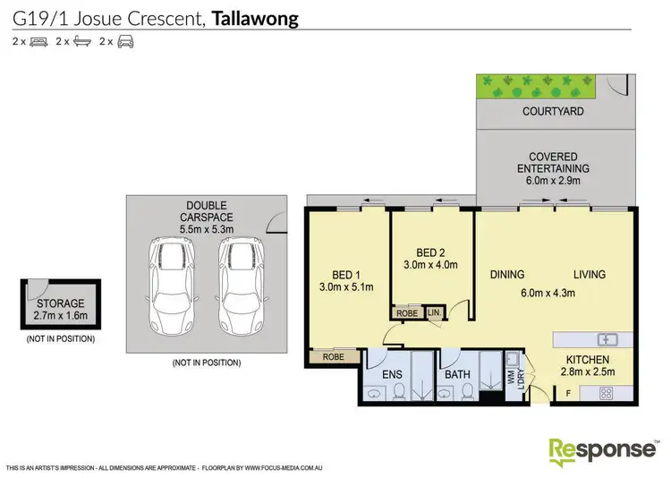 Floorplan of Homely apartment listing, G19/1 Josue Crescent, Tallawong NSW 2762
