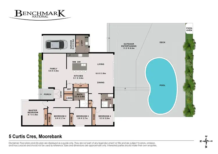 Floorplan of Homely house listing, 5 Curtis Crescent, Moorebank NSW 2170