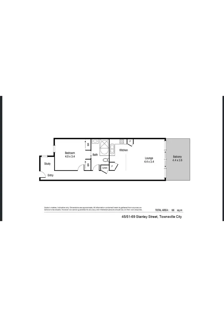 Floorplan of Homely unit listing, 45/51-69 Stanley Street, Townsville City QLD 4810