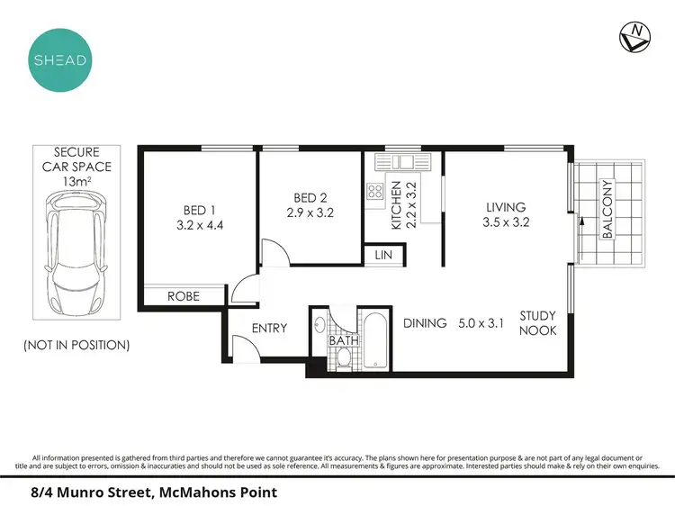 Floorplan of Homely apartment listing, 8/4 Munro Street, Mcmahons Point NSW 2060