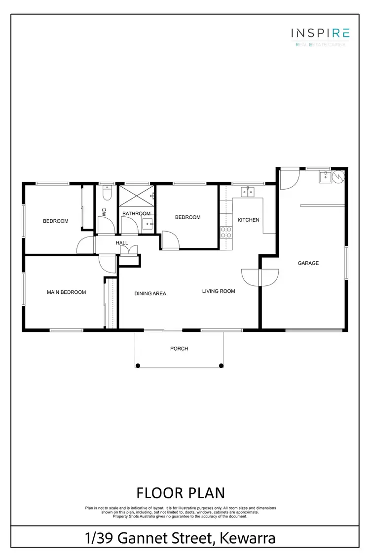 Floorplan of Homely semi-detached listing, 1/39 Gannet Street, Kewarra Beach QLD 4879