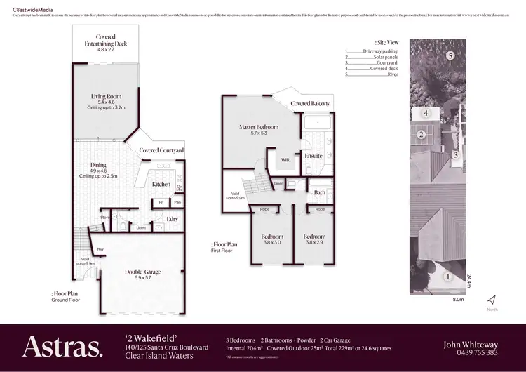 Floorplan of Homely unit listing, 140/125 Santa Cruz Boulevard, Clear Island Waters QLD 4226