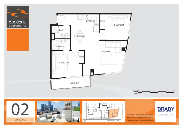 Floorplan of Homely apartment listing, 1402/8 Exploration Lane, Melbourne VIC 3000