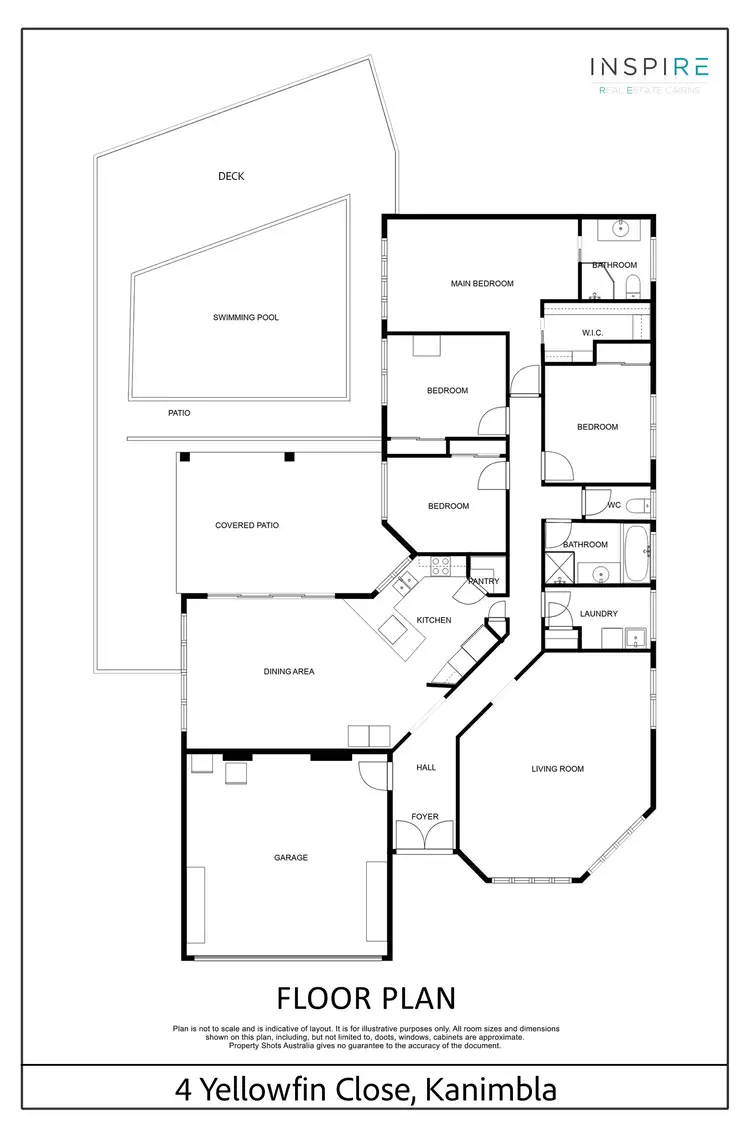 Floorplan of Homely house listing, 4 Yellowfin Close, Kanimbla QLD 4870