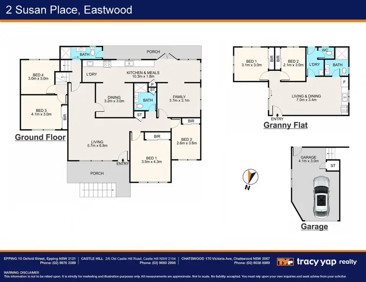 Floorplan of Homely house listing, 2 Susan Place, Eastwood NSW 2122