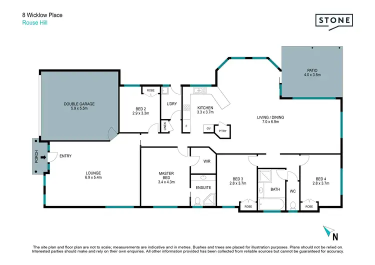 Floorplan of Homely house listing, 8 Wicklow Place, Rouse Hill NSW 2155