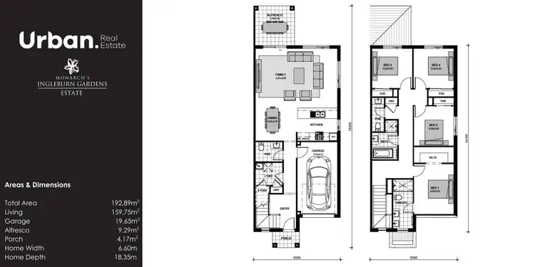 Floorplan of Homely semi-detached listing, 79 Ingleburn Gardens Drive, Bardia NSW 2565