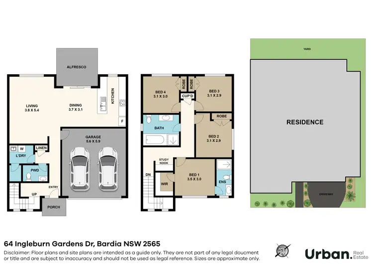 Floorplan of Homely house listing, 64 Ingleburn Gardens Drive, Bardia NSW 2565