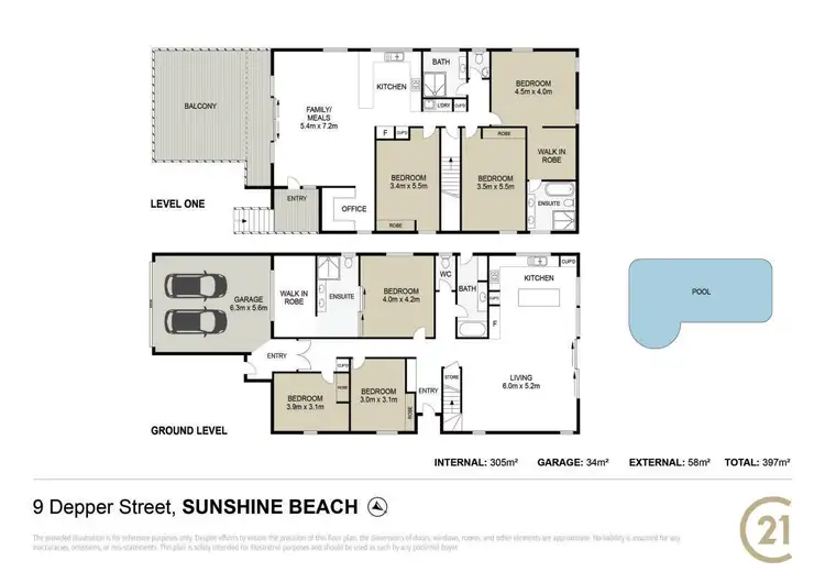 Floorplan of Homely house listing, 9 Depper Street, Sunshine Beach QLD 4567