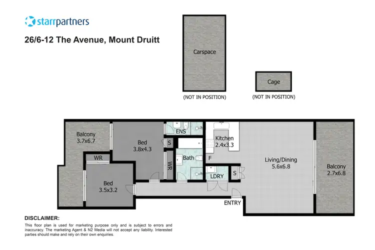 Floorplan of Homely unit listing, 26/6-12 The Avenue, Mount Druitt NSW 2770