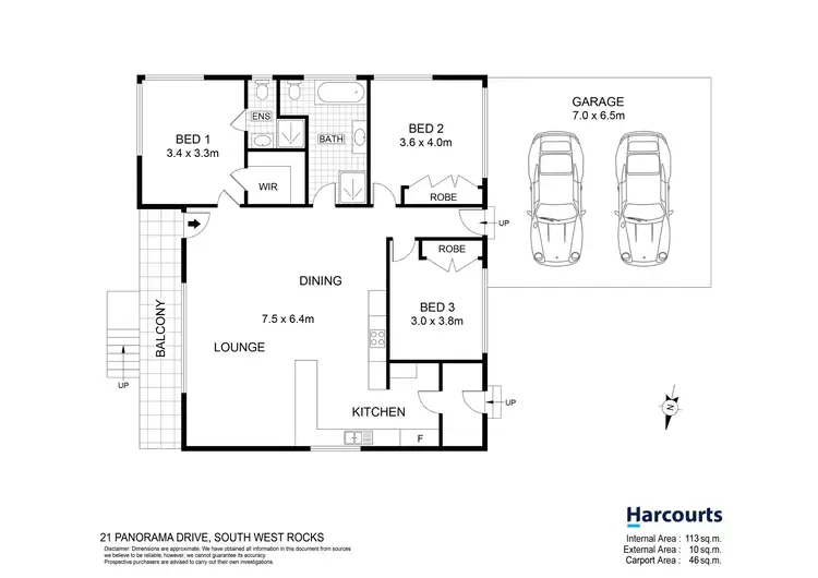 Floorplan of Homely house listing, 21 Panorama Avenue, South West Rocks NSW 2431