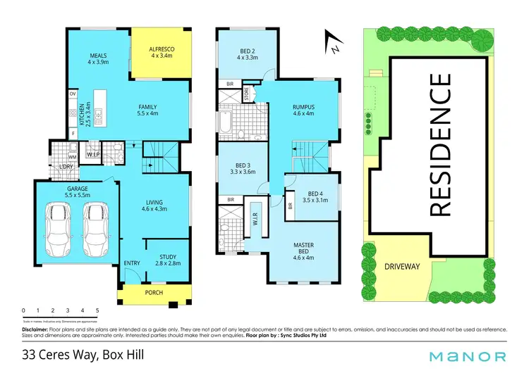Floorplan of Homely house listing, 33 Ceres Way, Box Hill NSW 2765