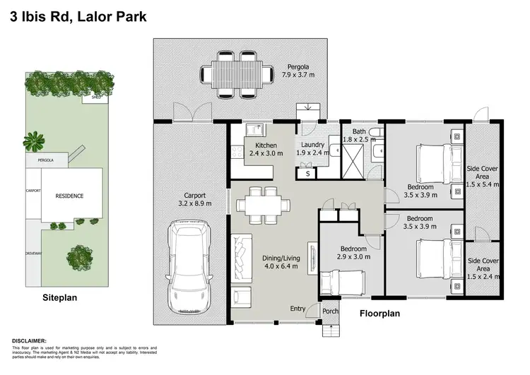 Floorplan of Homely house listing, 3 Ibis Road, Lalor Park NSW 2147