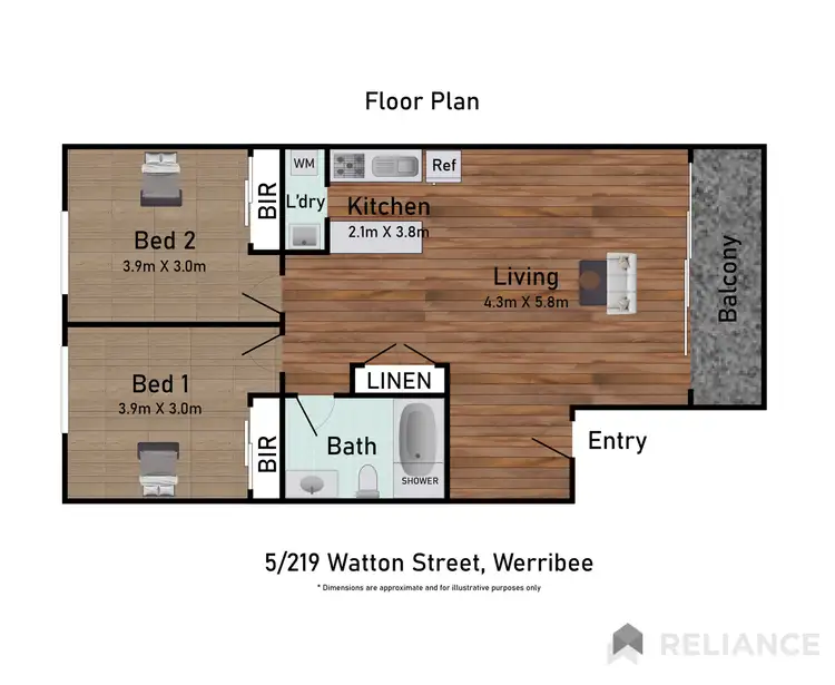 Floorplan of Homely unit listing, 5/219 Watton Street, Werribee VIC 3030