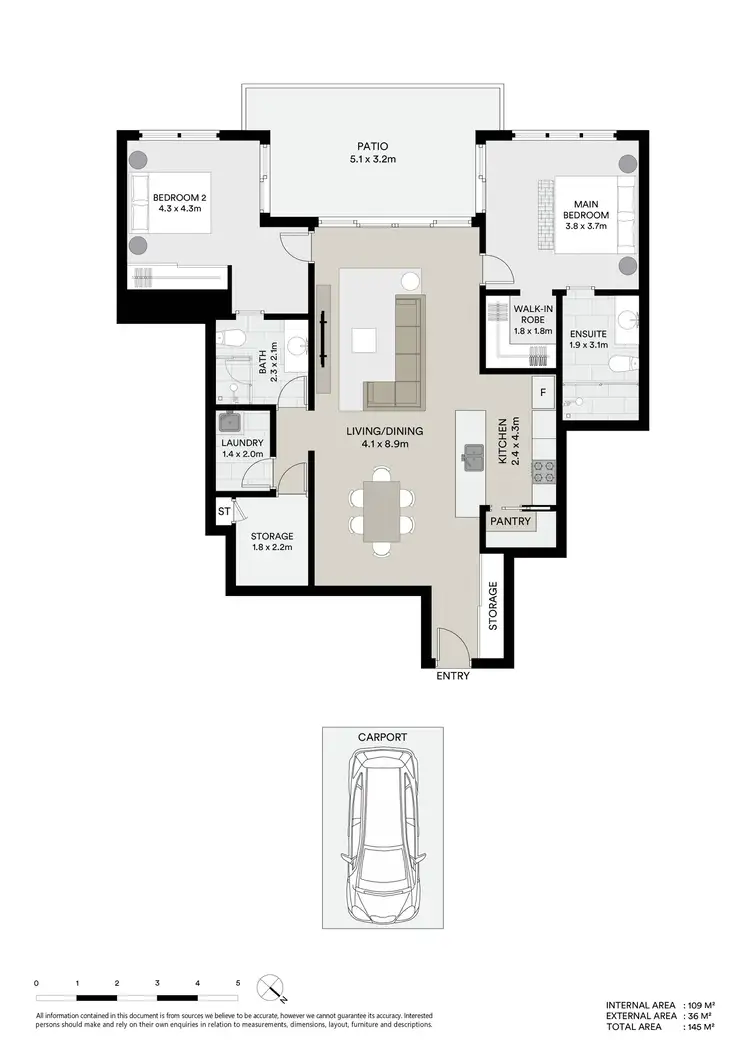 Floorplan of Homely unit listing, 903/122-148 Walker Street, Townsville City QLD 4810