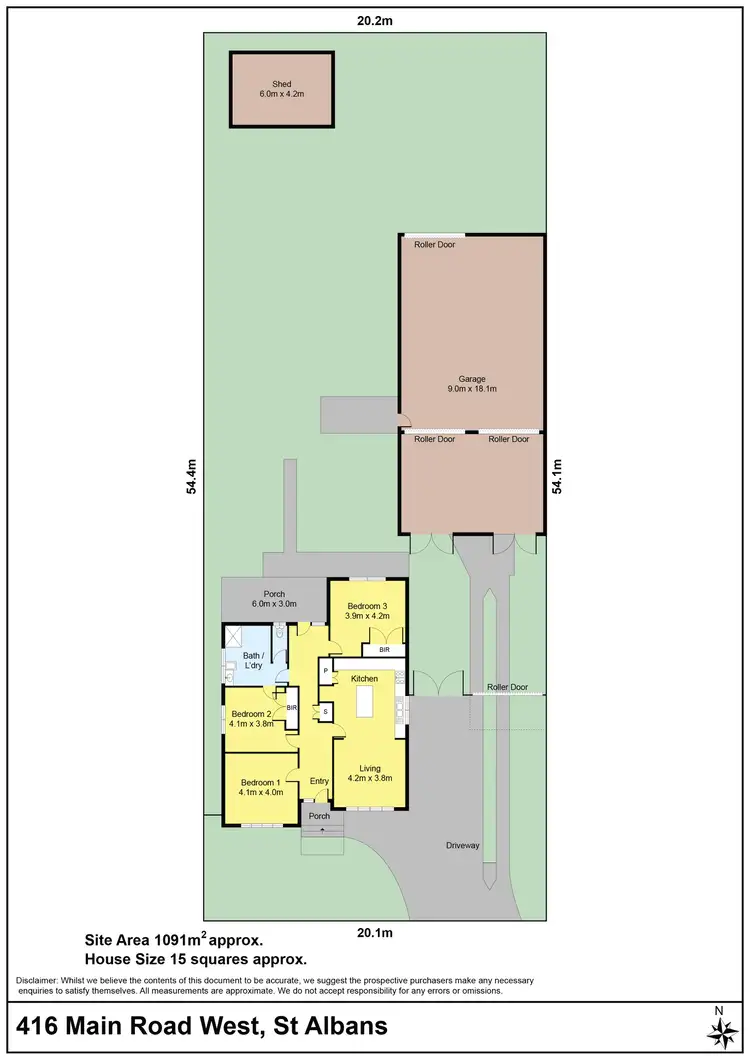 Floorplan of Homely house listing, 416 Main Road West, St Albans VIC 3021