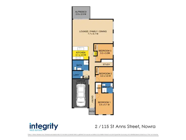 Floorplan of Homely semi-detached listing, 2/115 St Anns Street, Nowra NSW 2541