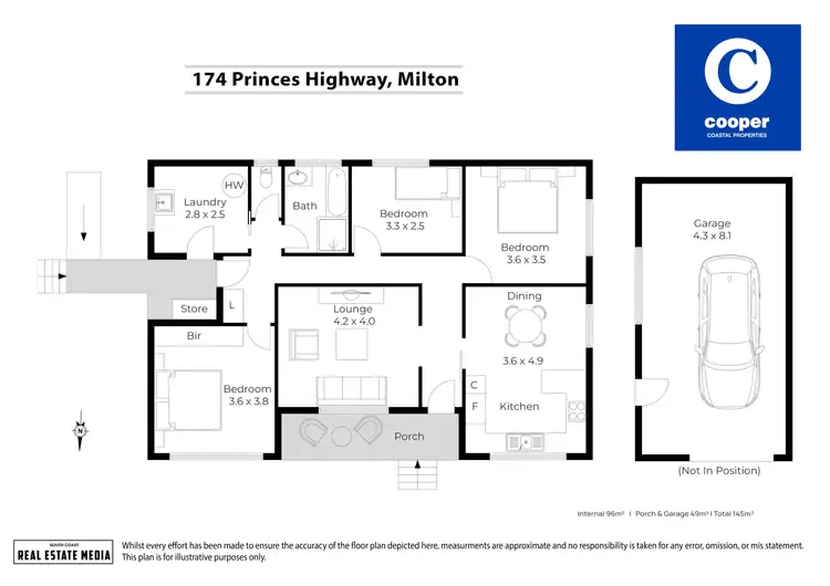Floorplan of Homely house listing, 174 Princes Highway, Milton NSW 2538